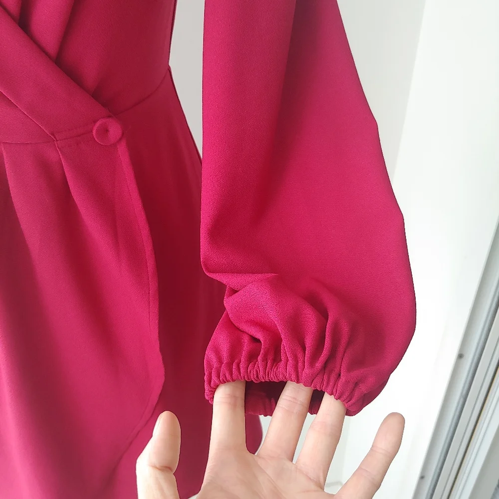 Fifth Label Raspberry wrap mini dress - Picture 8 of 11